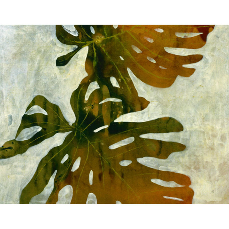 Monstera Deliciousa Painting by Kari Taylor, Image Brush Gel, 30" H x 38" W