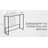 White Quartz Rectangular Console Table