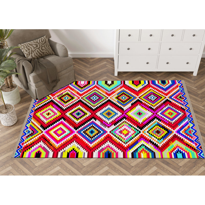 Klarita Performance Washable Indoor / Outdoor Rug, Rectangle 3'11" x 5'11"