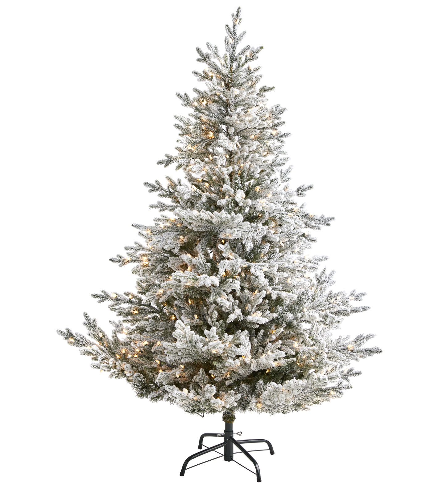 Lighted Artificial Christmas Tree, 6' H
