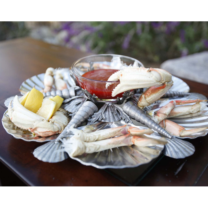 Sea And Shore Pewter Decorative Tray