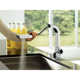 90 Degree Pull Out Single Handle Kitchen Faucet with Duralock™
