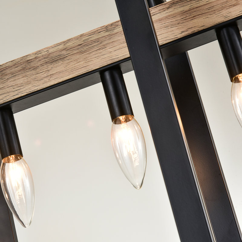 Lustre carré / rectangulaire à 6 lumières à îlot de cuisine l 31,5 po Lucerne