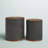 Metal Side End Accent Table with Brown Wood Top