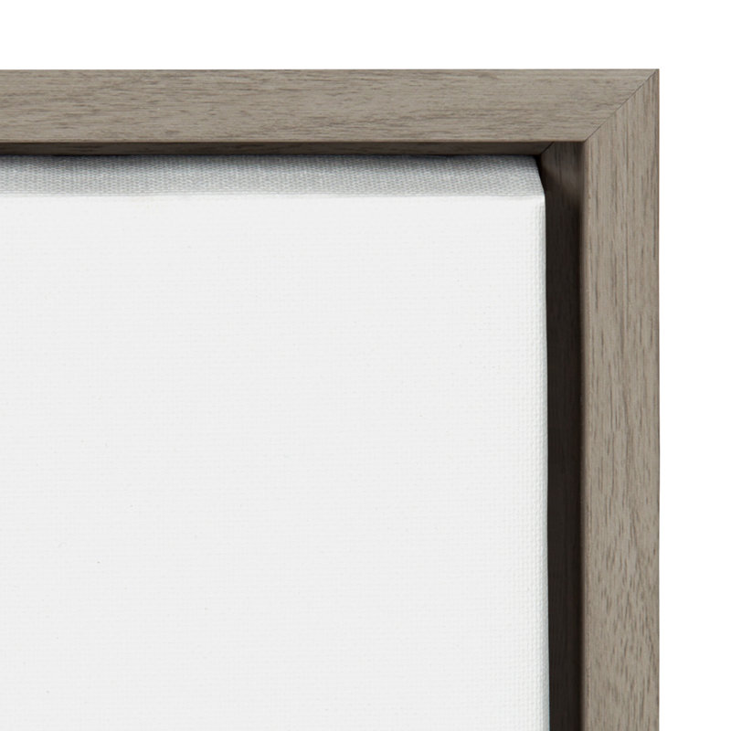 Double Down Alpaca Bangs - Photographie à cadre flottant sur toile, Gris