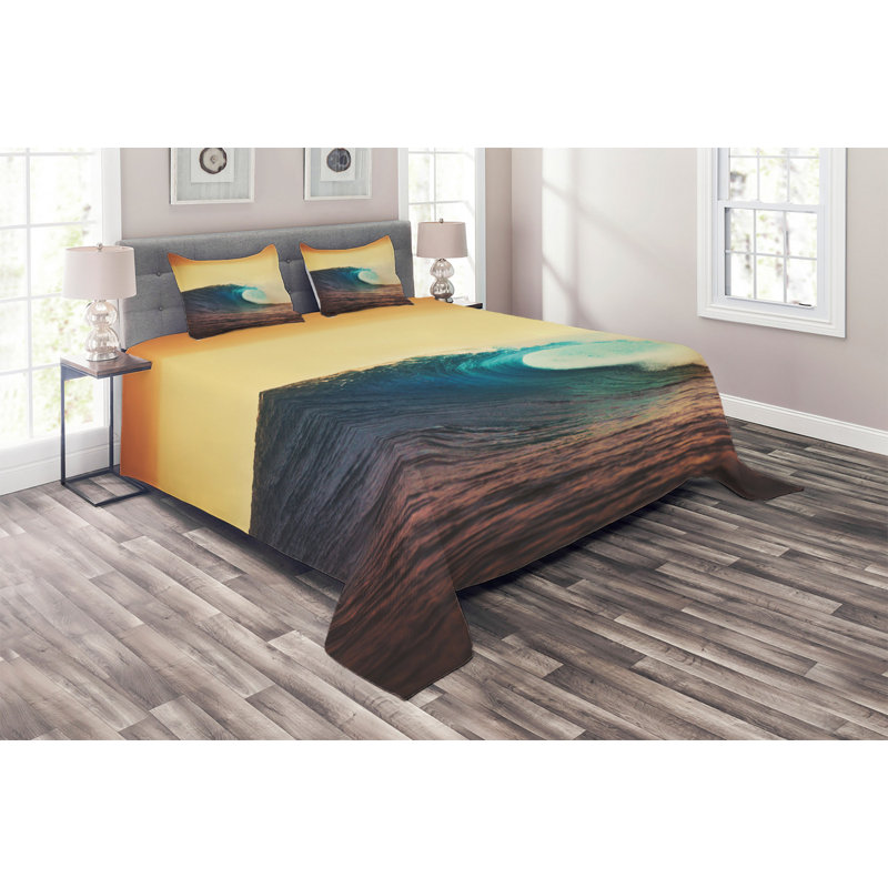 Hypnotic Coastal Polyester Coverlet