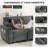 Macleod 104" Upholstered Corduroy U Shaped Modular Sectional Sleeper Sofa with Pull Out Bed and Two Storage Ottomans-550003821