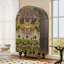 Armoire arquée avec tablettes et portes