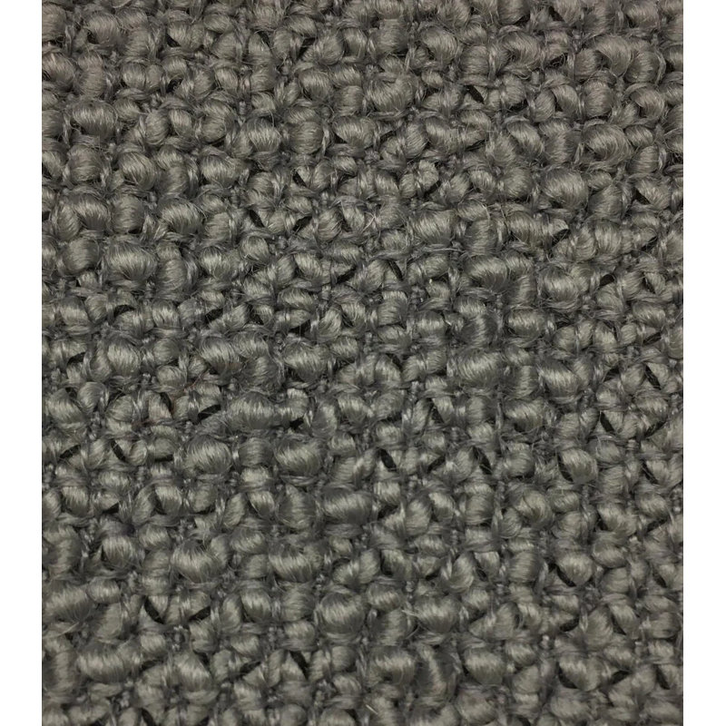 Chaise d'appoint en laine Pasha, Tissu gris bouclé