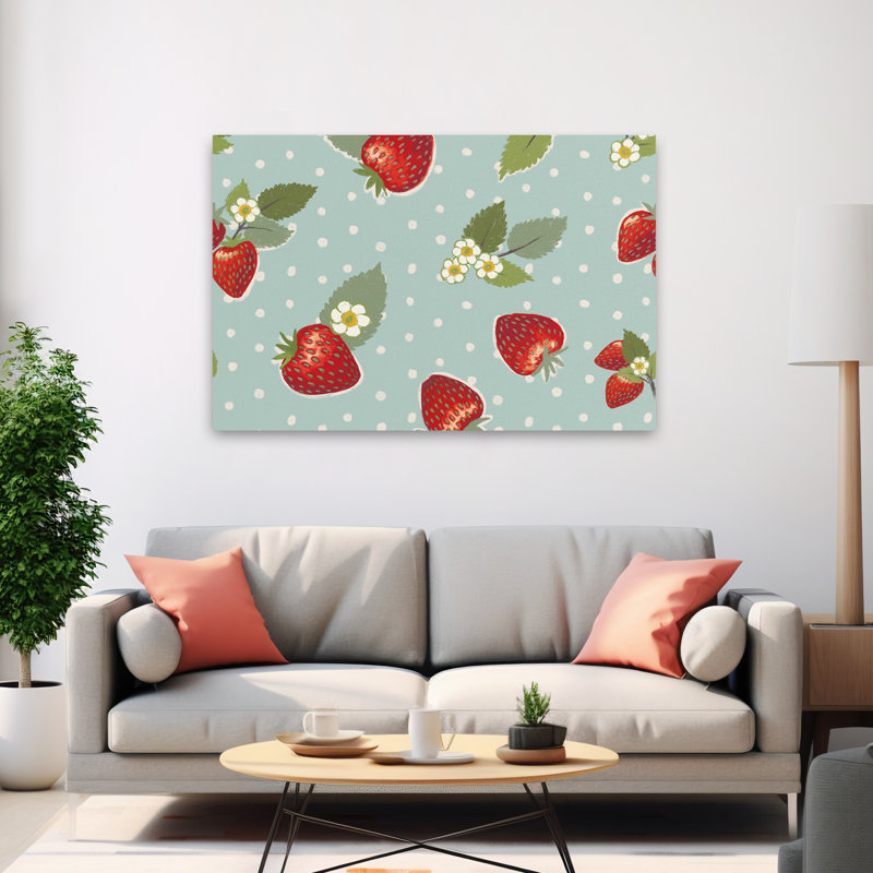 «Sweet Life Step 04 - Berries Blossoms Blue Buds Art», H 40 po x l 60 po