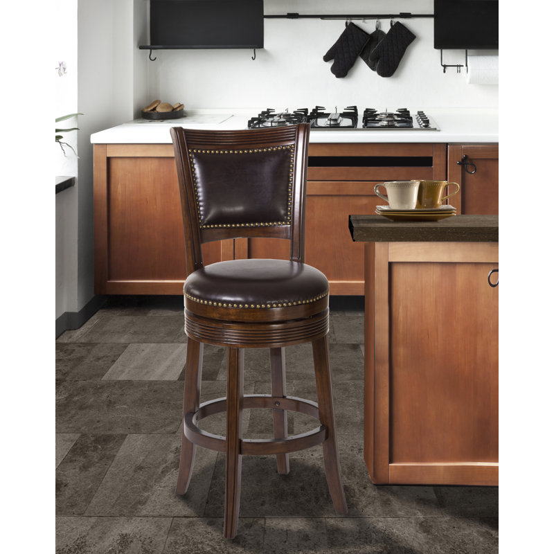 Tabouret de bar et de comptoir pivotant Helkai, Tabouret de bar (assise de 30 po de hauteur)
