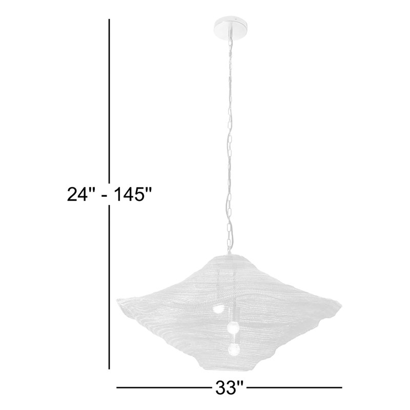 Luminaire suspendu à 3 lumières Metropolitan Marseille, design Robin Baron