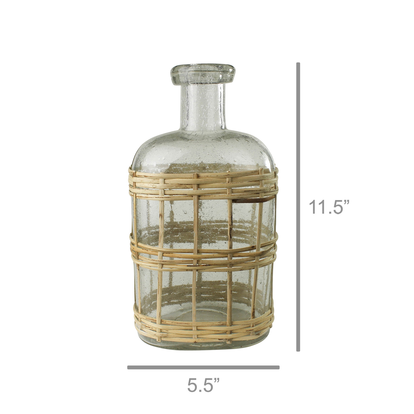 Decorative Bottles, 11.5" H x 3" W x 5" D