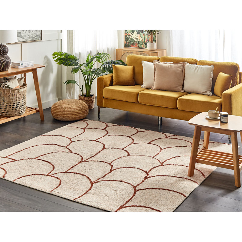 Square Bartha Geometric Cotton 200cm X 200cm Area Rug