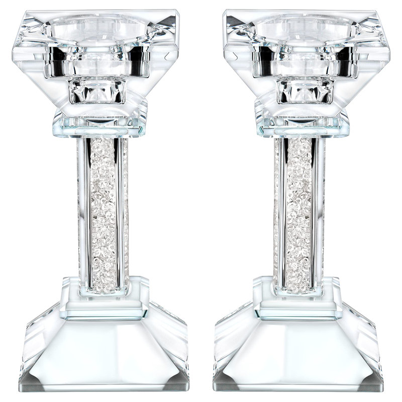 Bougeoir de table en cristal 5,3 po