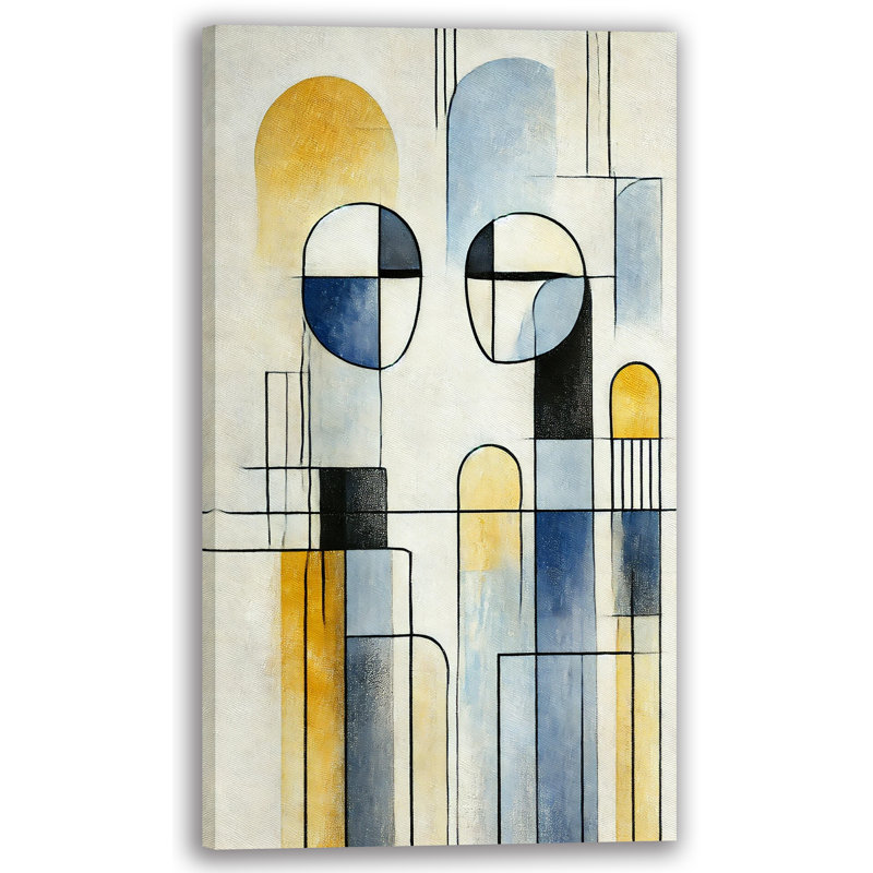 Art mural moderne sur toile abstraite, H 35 po x l 20 po