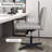Damar Armless Criss Cross Legged Desk Chair With Tufted Back-99051759-99214187
