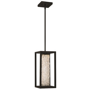 Luminaire suspendu d'extérieur à DEL ILYA, noir