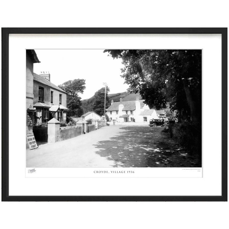 Croyde, Village 1936 - Single Picture Frame Print, 28cm H x 36cm W x 2.3cm D