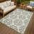 Machine Washable Indoor/Outdoor Chantille ACN2456 Damask Rug-1468260195-1468260197