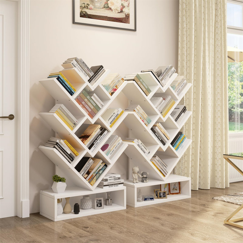 Aengus 103cm H x 57cm W Bookcase, White