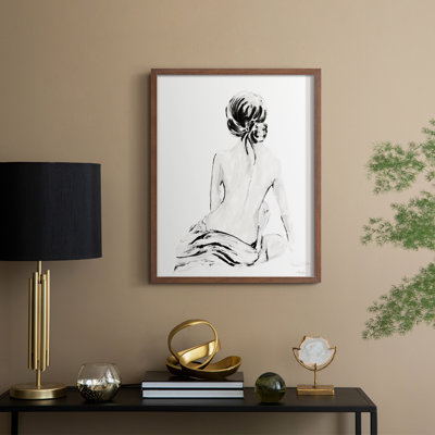 Impressionistic Soft Nude I Framed Print - Solid Wood