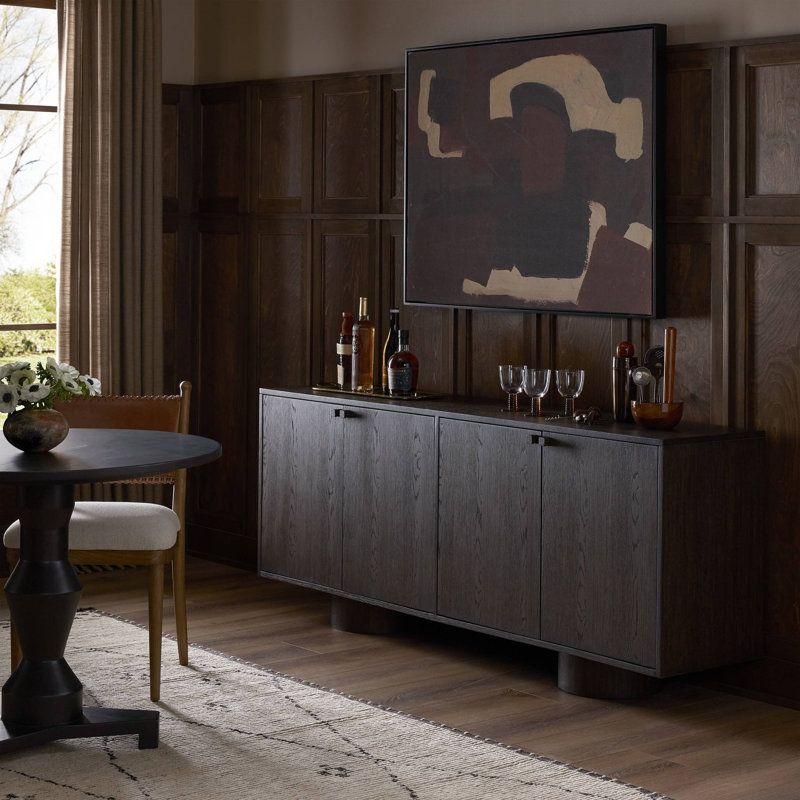 76 in. W Solid Wood Sideboard