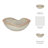 Ceramic Bowl Chiseled Textured Design Handcrafted Decorative Sculpted Form Contemporary Artisan Pottery Curved Organic Shape Unique Accent Piece For Modern Display Settings-203553528