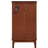Curio Cabinet In Cherry With Mirrored Panel And 48.48 Pound Weight Back 25.26" Depth-1380932637-1380932634
