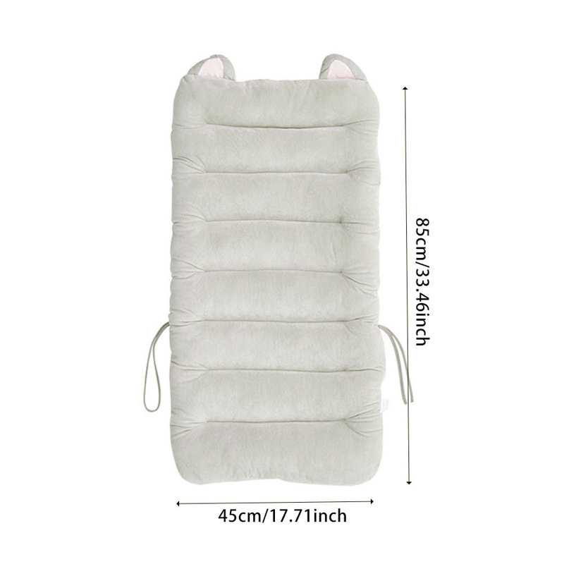 Crystal Super Soft Cartoon One Piece Gray Cat Chair Cushion