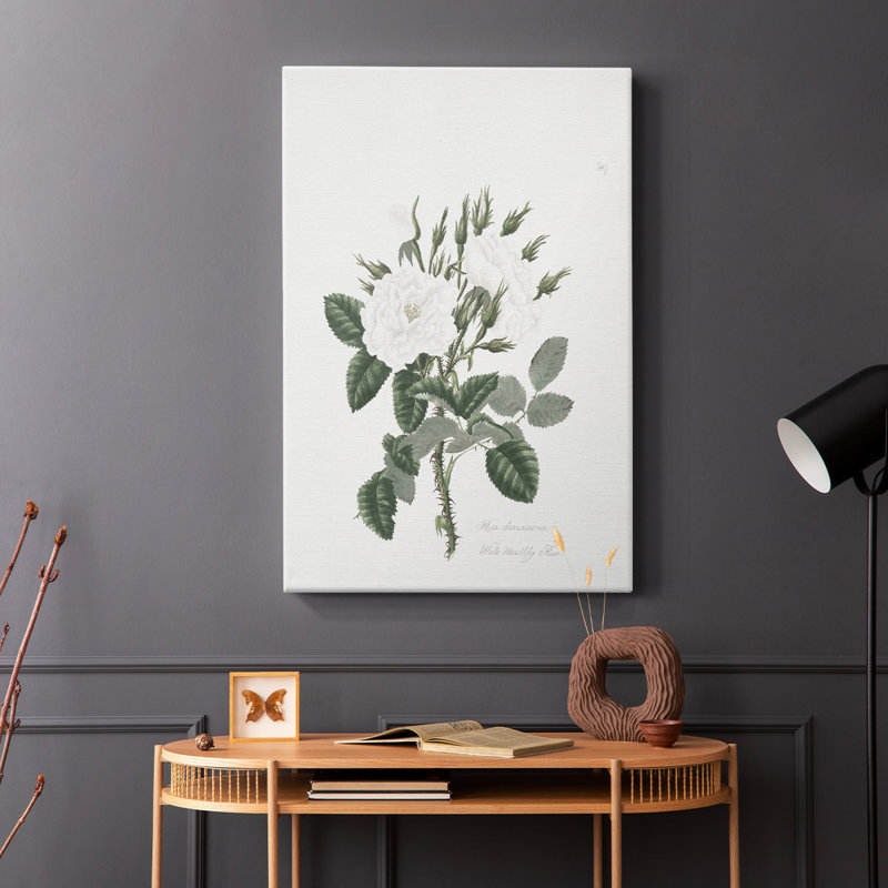 Imprimé floral rétro CCxx - galerie Cavas, H 36 po x l 24 po