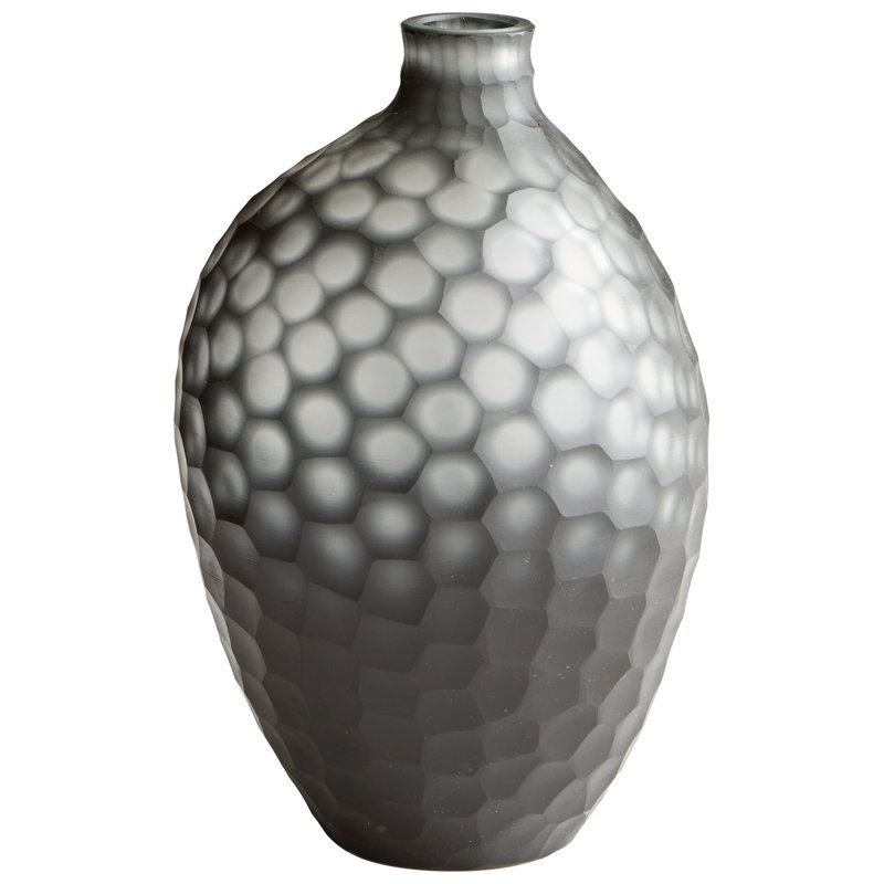 Neo Handcrafted Ceramic Table Vase, 9.5" H x 5.75" W x 5.75" D