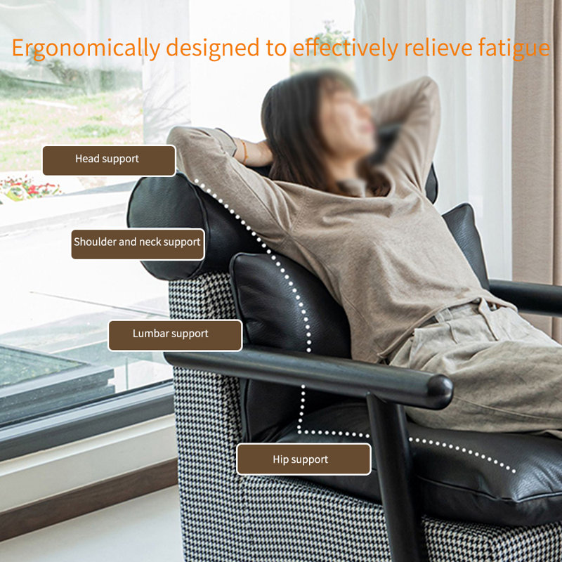 Chaises de loisirs ergonomiques en similicuir