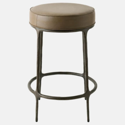 Tabouret de comptoir Hunter - H 26 po x l 18 po x P 18 po bronze