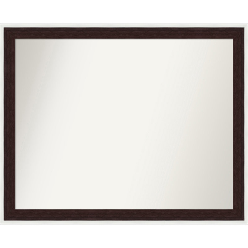 Miroir mural Maya, Argent espresso, 25,25 po x 31,25 po