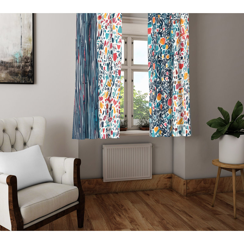 Semi Sheer Curtain Pair, 20" W x 61" L