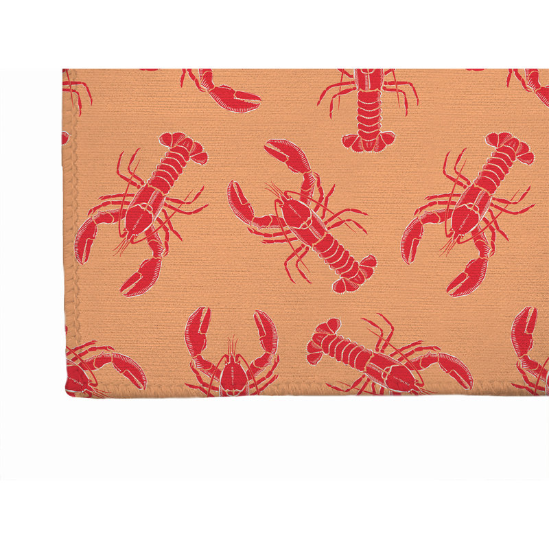 Paillasson Lobster, Orange, L 36 po x L 60 po