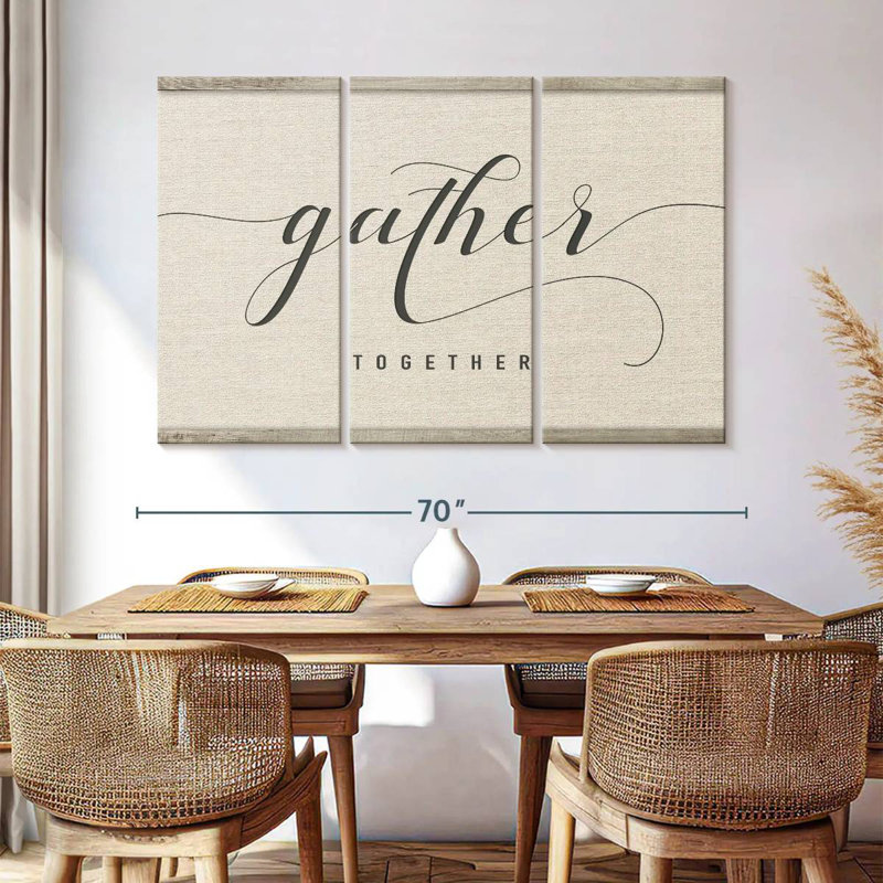 Kema Gather Together Script Wall Sign, 42" H x 65" W