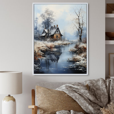 Winter River Harmony III, reproduction d'art sur toile