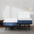 Lit ajustable Split King Zero Gravity avec matelas en mousse mémoire de 25 cm