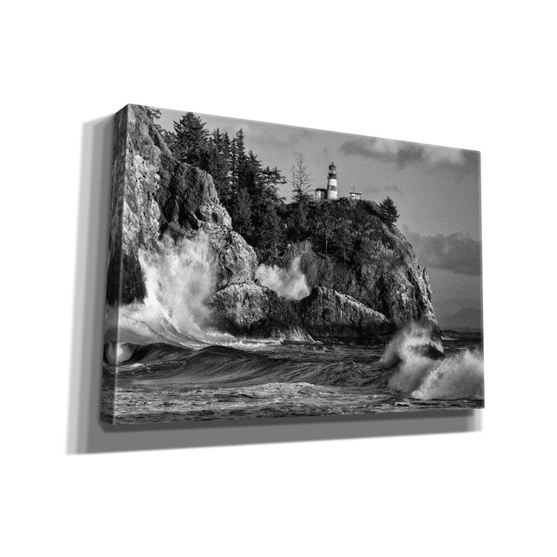 «Rising Tide At Cape Disappointment Monicoloch» par Rick Berk, art mural sur toile, H 18 po x l 26 po x P 0,75 po