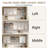 78.6"W Laundry Room Cabinets Shelves Set