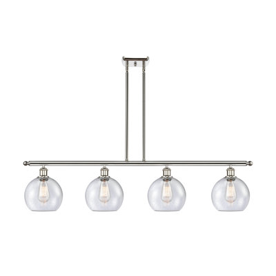 Luminaire suspendu linéaire à 4 lumières pour îlot de cuisine Baptista