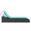 Chaise longue pliante avec coussin et rangement en rotin de polyester-2109448974-2109448971