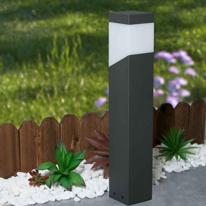 Light Outdoor Pathway LED Lights E26 (Not Include) Modern Garden Lights Landscape Lighting Decor, Gray, 32" H x 5" W x 5" D