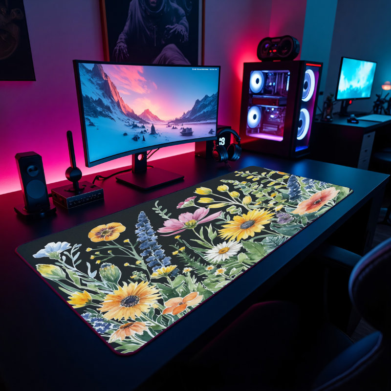 Polyester Desk Pad, 14.4x12.1