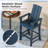 Tall Adirondack Chair With Ergonomic Backrest Armrests & Footrest For Backyard-2085309250