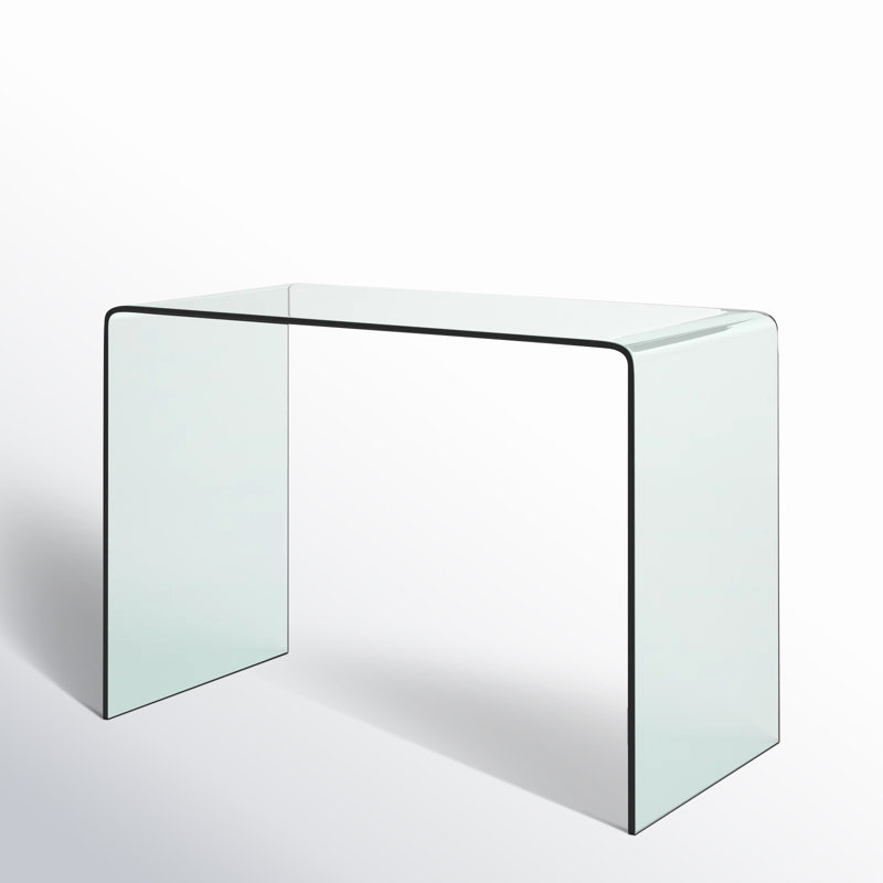 Paleczny Writing Desk, Clear, 30" H x 43.29" W x 21.69" D
