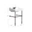 Cheviot Products Essex 24" Console Bathroom Sink with Overflow & Metal Base-1627047875-1627047886
