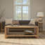 Table basse Seagrove tissée jacinthe d'eau et bois d'acacia